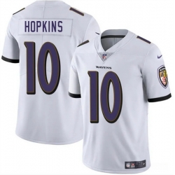 Youth Baltimore Ravens 10 DeAndre Hopkins White Vapor Limited Football Jersey