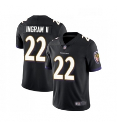 Youth Baltimore Ravens 22 Mark Ingram II Black Alternate Vapor Untouchable Limited Player Football Jersey