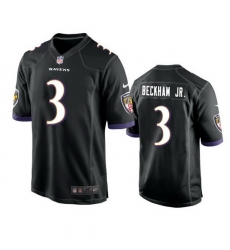 Youth Baltimore Ravens 3 Odell Beckham Jr  Black Stitched Game Jersey