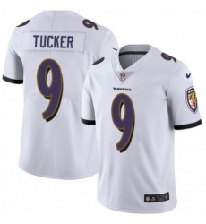 Youth Baltimore Ravens 9 Justin Tucker White Vapor Untouchable Limited Stitched Jersey 