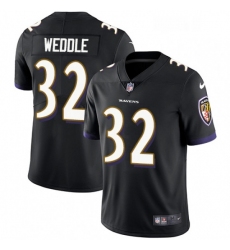 Youth Nike Baltimore Ravens 32 Eric Weddle Black Alternate Vapor Untouchable Limited Player NFL Jersey