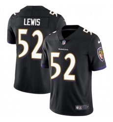 Youth Nike Baltimore Ravens 52 Ray Lewis Black Alternate Vapor Untouchable Limited Player NFL Jersey