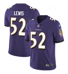 Youth Nike Baltimore Ravens 52 Ray Lewis Elite Purple Team Color NFL Jersey