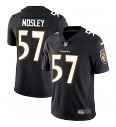 Youth Nike Baltimore Ravens 57 CJ Mosley Black Alternate Vapor Untouchable Limited Player NFL Jersey