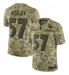 Youth Nike Baltimore Ravens 57 CJ Mosley Limited Camo 2018 Salute to Service NFL Jersey