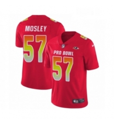 Youth Nike Baltimore Ravens 57 CJ Mosley Limited Red AFC 2019 Pro Bowl NFL Jersey