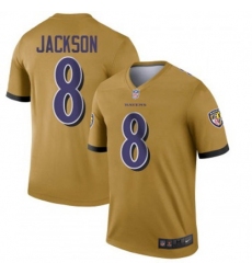 Youth Nike Baltimore Ravens 8 Lamar Jackson Gold Team Color Vapor Untouchable Limited Player NFL Jersey