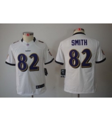 Youth Nike Baltimore Ravens 82 Torrey Smith White Color[Youth Limited Jerseys]