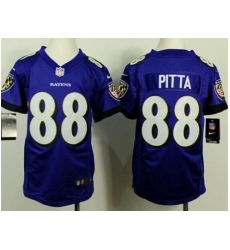 Youth Nike Baltimore Ravens 88 Dennis Pitta Purple Team Color Stitched NFL Jersey