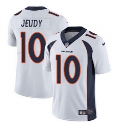 Youth Nike Broncos 10 Jerry Jeudy Navy White Alternate Stitched NFL Vapor Untouchable Limited Jersey