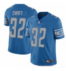 Youth Nike Lions 32 D'Andre Swift Rush Stitched NFL Vapor Untouchable Limited Jersey