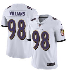 Youth Nike Ravens 98 Brandon Williams White Stitched NFL Vapor Untouchable Limited Jersey