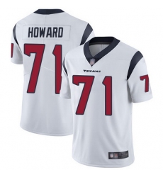 Youth Texans 71 Tytus Howard White Stitched Football Vapor Untouchable Limited Jersey