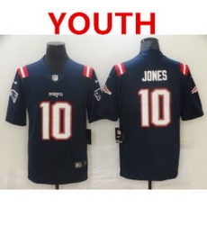 Youth new england patriots 10 mac jones navy 2021 draft vapor limited jersey 