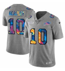 Buffalo Bills 10 Cole Beasley Men Nike Multi Color 2020 NFL Crucial Catch NFL Jersey Greyheather