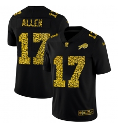 Buffalo Bills 17 Josh Allen Men Nike Leopard Print Fashion Vapor Limited NFL Jersey Black