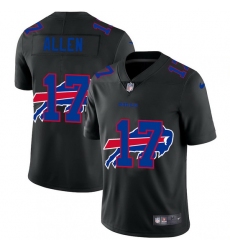 Buffalo Bills 17 Josh Allen Men Nike Team Logo Dual Overlap Limited NFL Jersey Black
