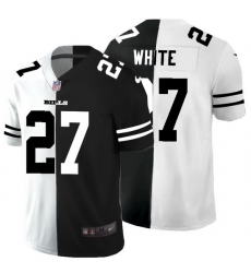 Buffalo Bills 27 Tre 27Davious White Men Black V White Peace Split Nike Vapor Untouchable Limited NFL Jersey