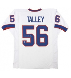 Men Bills 56 Darryl Talley white throwback jersey