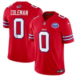 Men Buffalo Bills 0 Keon Coleman Red 2025 F U S E  With Farewell Patch Vapor Untouchable Limited Stitched Football Jersey