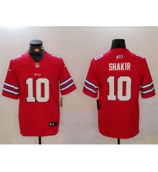 Men Buffalo Bills 10 Khalil Shakir Red Vapor Untouchable Limited Stitched Jersey