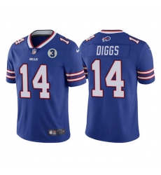 Men Buffalo Bills 14 Stefon Diggs Blue With NO 3 Patch Vapor Untouchable Limited Stitched NFL Jersey
