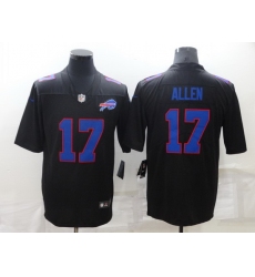 Men Buffalo Bills 17 Josh Allen Black Vapor Untouchable Limited Stitched Jersey