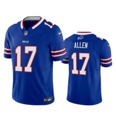 Men Buffalo Bills 17 Josh Allen Blue 2023 F U S E  Vapor Untouchable Limited Stitched Jersey