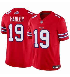 Men Buffalo Bills 19 KJ Hamler Red 2024 F U S E  Vapor Untouchable Limited Stitched Football Jersey