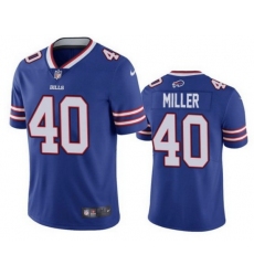 Men Buffalo Bills 40 Von Miller Royal Vapor Untouchable Limited Stitched jersey