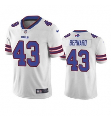 Men Buffalo Bills 43 Terrel Bernard White Vapor Untouchable Limited Stitched Jersey