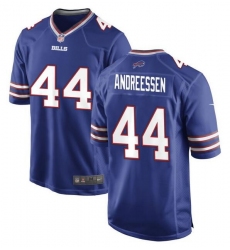 Men Buffalo Bills 44 Joe Andreessen Blue 2024 Stitched Game Jersey