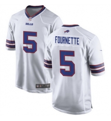 Men Buffalo Bills 5 Leonard Fournette White Stitched Football Game Jersey