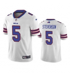 Men Buffalo Bills 5 Marquez Stevenson White Vapor Untouchable Limited Stitched jersey