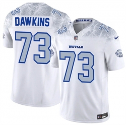 Men Buffalo Bills 73 Dion Dawkins White 2025 F U S E Rivalries Vapor Untouchable Limited Stitched Football Jersey
