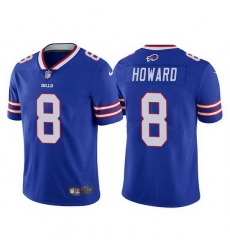 Men Buffalo Bills 8 O J  Howard Royal Vapor Untouchable Limited Stitched jersey