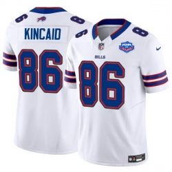 Men Buffalo Bills 86 Dalton Kincaid White 2025 F U S E  With Farewell Patch Vapor Untouchable Limited Stitched Football Jersey