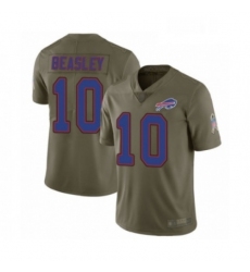 Mens Buffalo Bills 10 Cole Beasley Limited Olive 2017 Salute to Service Football Jersey