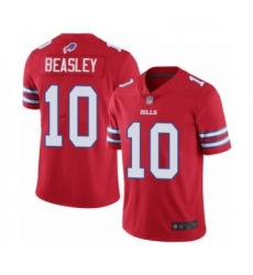 Mens Buffalo Bills 10 Cole Beasley Limited Red Rush Vapor Untouchable Football Jersey