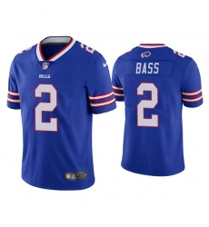 Men's Buffalo Bills #2 Tyler Bass Blue Vapor Untouchable Limited Stitched Jersey