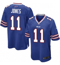 Mens Nike Buffalo Bills 11 Zay Jones Game Royal Blue Team Color NFL Jersey