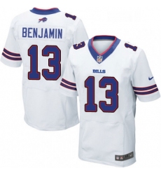 Mens Nike Buffalo Bills 13 Kelvin Benjamin Elite White NFL Jersey