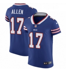 Mens Nike Buffalo Bills 17 Josh Allen Royal Blue Team Color Vapor Untouchable Elite Player NFL Jersey
