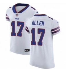 Mens Nike Buffalo Bills 17 Josh Allen White Vapor Untouchable Elite Player NFL Jersey