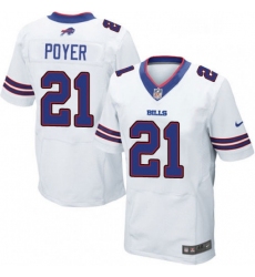 Mens Nike Buffalo Bills 21 Jordan Poyer Elite White NFL Jersey