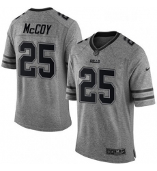Mens Nike Buffalo Bills 25 LeSean McCoy Limited Gray Gridiron NFL Jersey