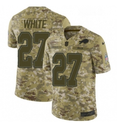 Mens Nike Buffalo Bills 27 TreDavious White Limited Camo 2018 Salute to Service NFL Jerse