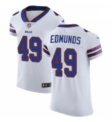 Mens Nike Buffalo Bills 49 Tremaine Edmunds White Vapor Untouchable Elite Player NFL Jersey