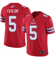 Mens Nike Buffalo Bills 5 Tyrod Taylor Elite Red Rush Vapor Untouchable NFL Jersey