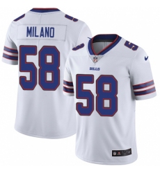 Men's Nike Buffalo Bills #58 Matt Milano White Vapor Untouchable Limited Player NFL Jersey